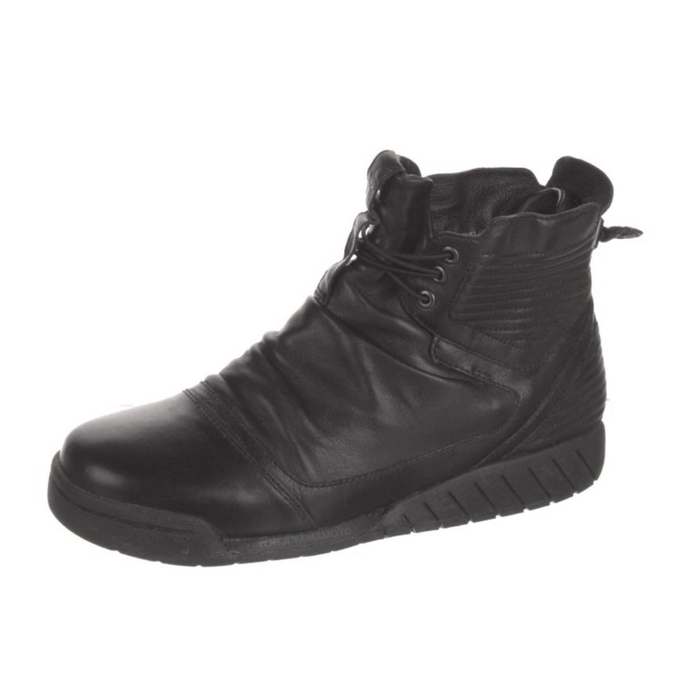 Y-3 Adidas Leather Wedge Sneakers - Picture 2 of 4